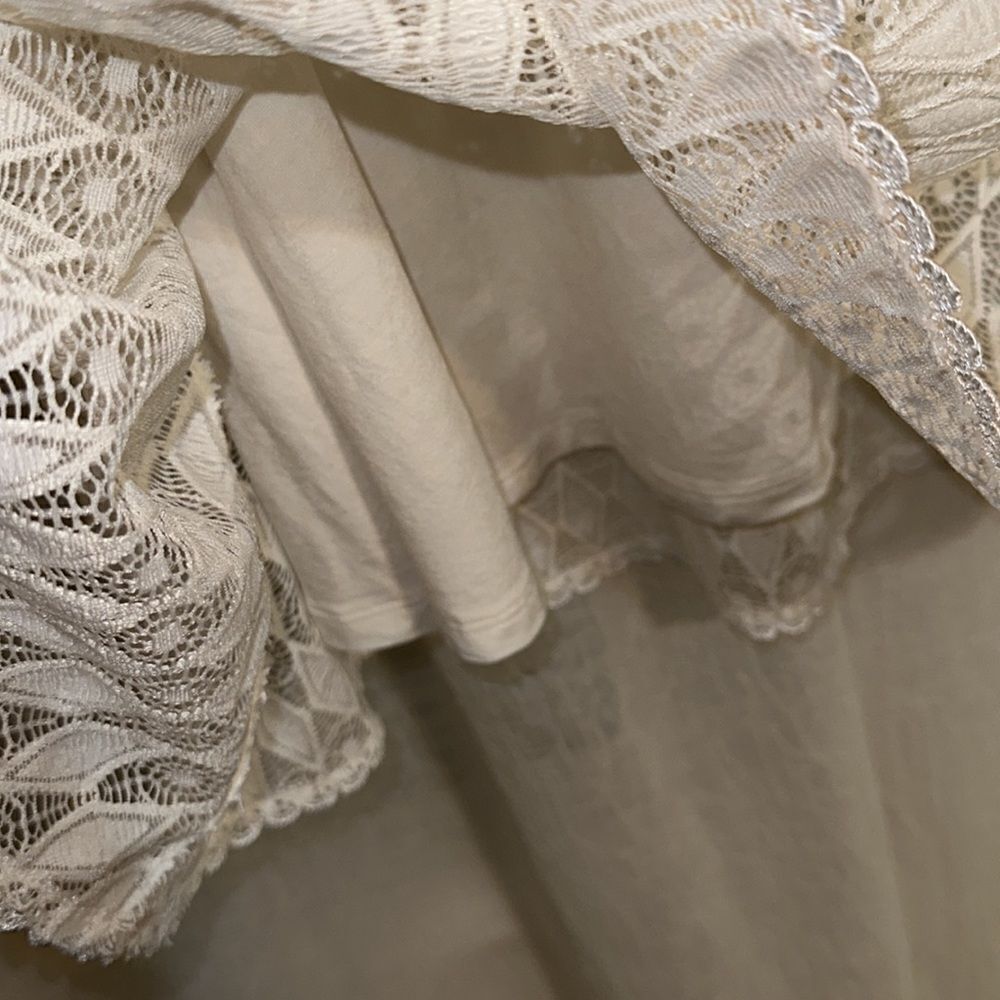 Blackout S Ivory Cap Sleeve Lace A-Line Dress - Picture 9 of 12